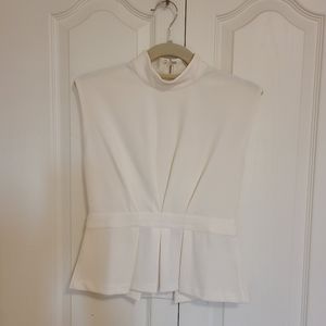 NWT club monaco pleated waist top